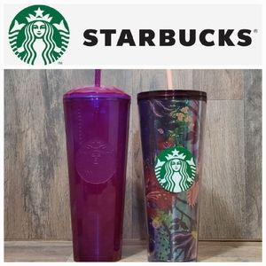 ❤️💚💜 2 Starbucks Limited Edition Cold Cups Bundle BNWT